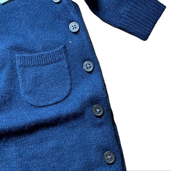 NWT J Crew Crewcuts Baby Boy 100% Cashmere One Piece Navy. 6-12 Months Holiday - Picture 4 of 5